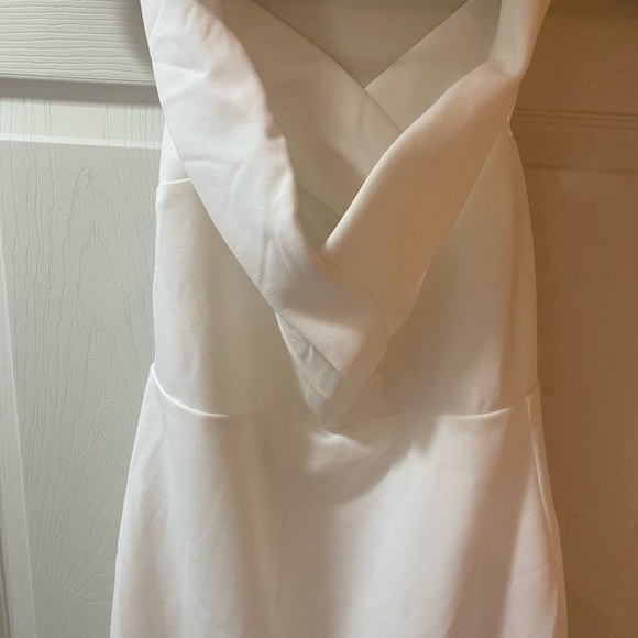 MATERNITY CALLA SWEATHEART TULLE RUFFLE DRESS - WHITE size medium 🕊🕊🕊 - Picture 6 of 7